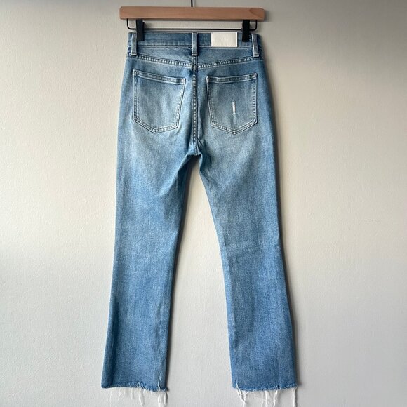 Pistola Jeans Lennon High Rise Crop Bootcut Light Wash Denim Womens Size 25 NWOT - Picture 3 of 11